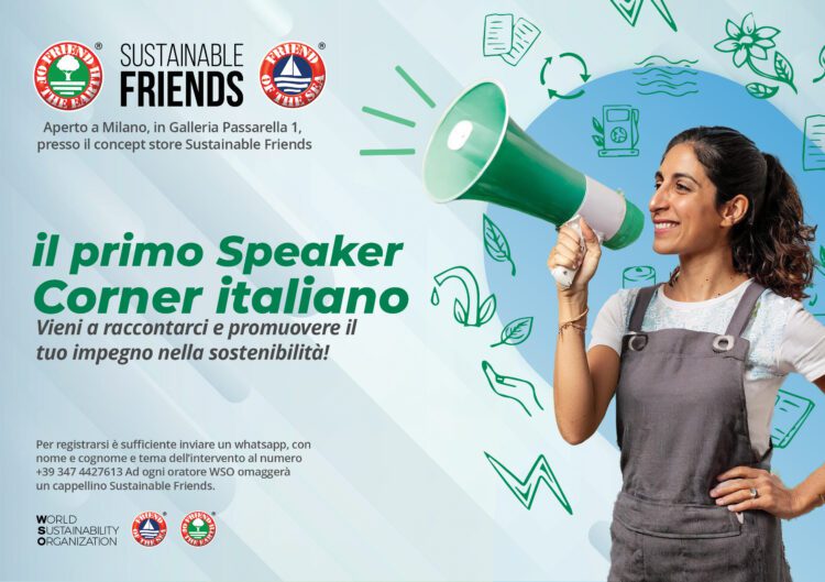 Ha aperto a Milano, in Galleria Passarella 1, presso il concept store Sustainable Friends, il primo Speakers’ Corner italiano.