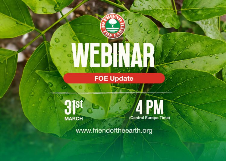 Webinar: “Friend of the Earth Sustainability Certifications. An UPDATE”